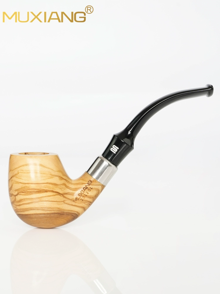 9mm Hochwertige Olivenholz Pfeife mit Lippenbissmundstück 9mm Hochwertige Olivenholz Pfeife mit Lippenbissmundstück