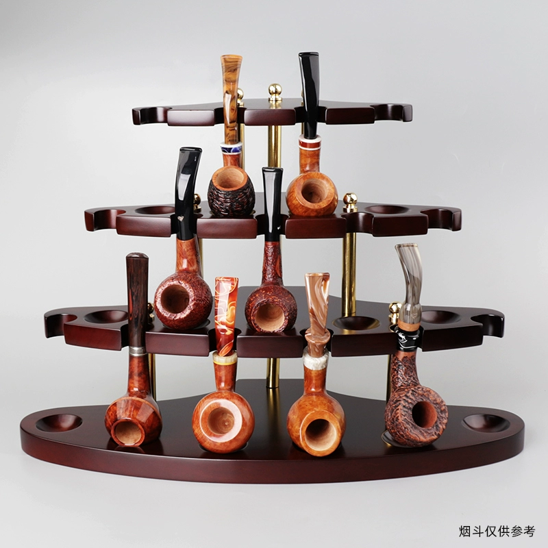 Antikes Pfeifenregal aus schwarzem Walnussholz Antikes Pfeifenregal aus schwarzem Walnussholz