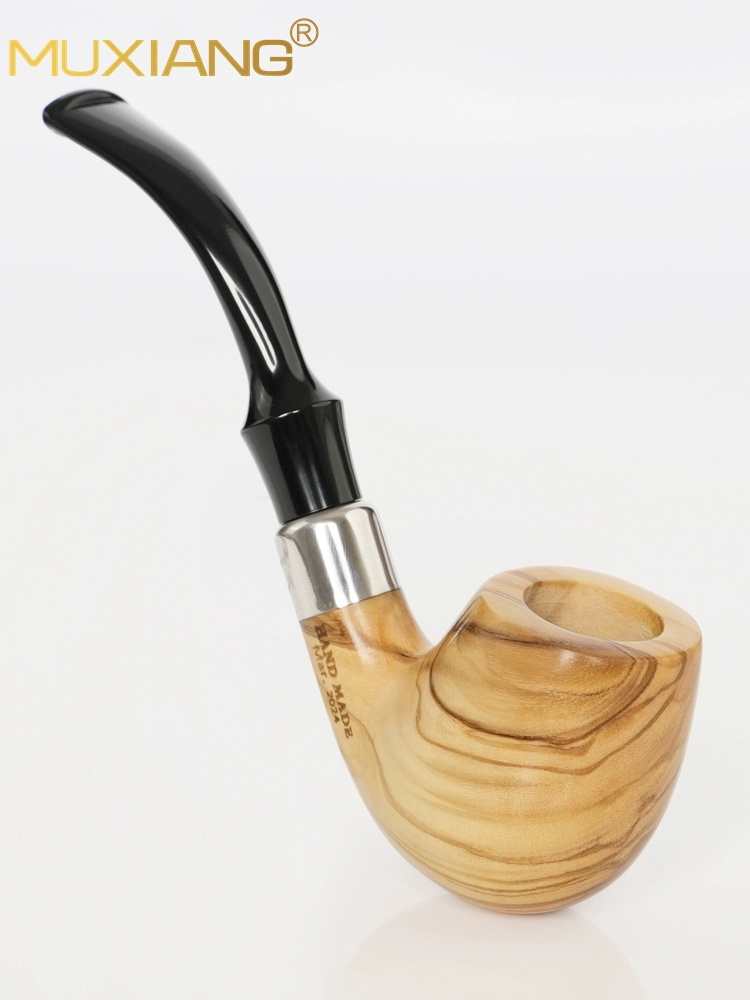 9mm Hochwertige Olivenholz Pfeife mit Lippenbissmundstück 9mm Hochwertige Olivenholz Pfeife mit Lippenbissmundstück