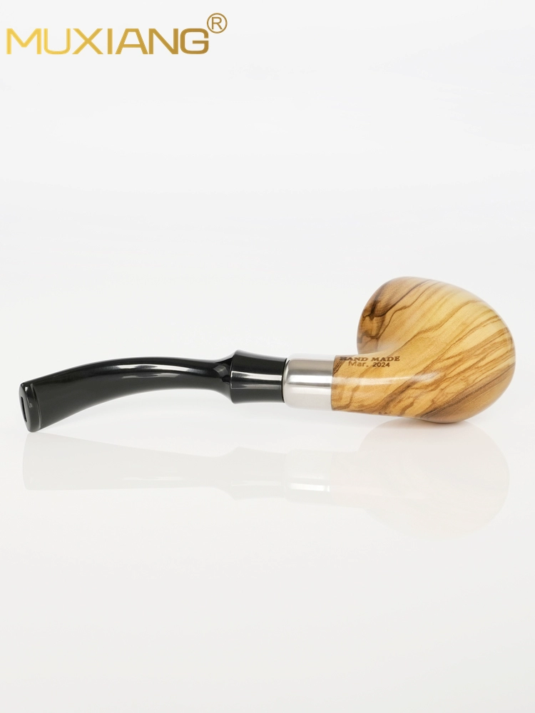 9mm Hochwertige Olivenholz Pfeife mit Lippenbissmundstück 9mm Hochwertige Olivenholz Pfeife mit Lippenbissmundstück