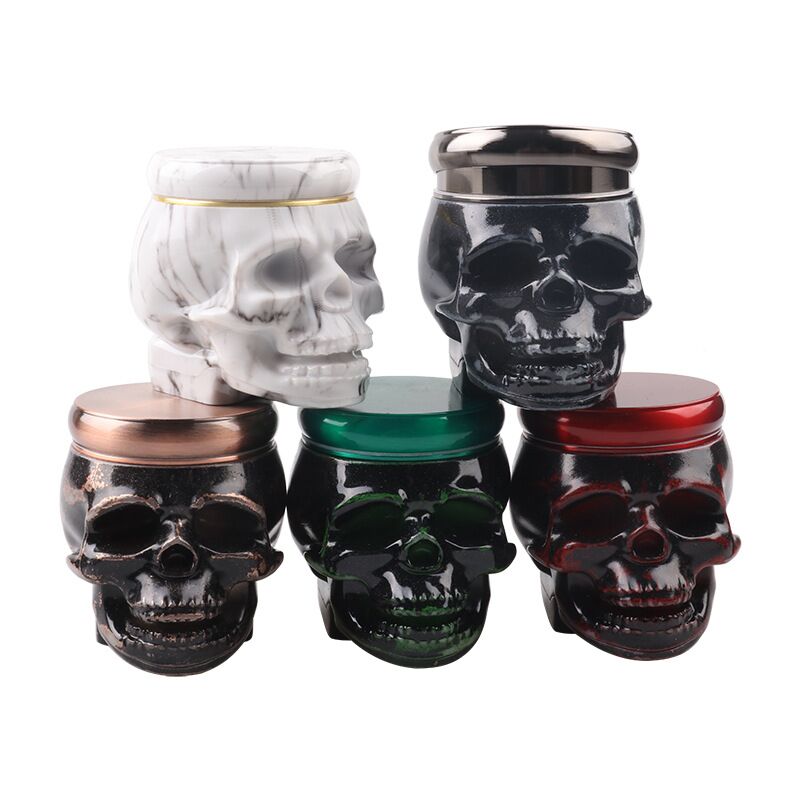 Anpassbarer Halloween-Grinder-Totenkopf